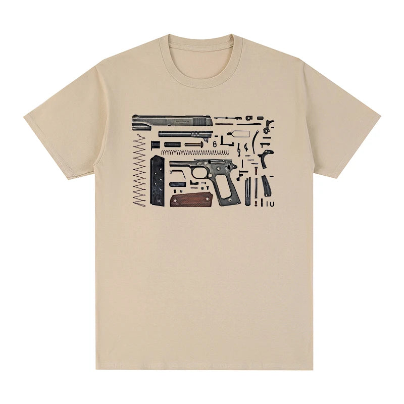 anatomical Cool Pistol Handgun Trust t-shirt Cotton Men T shirt New TEE TSHIRT Womens tops