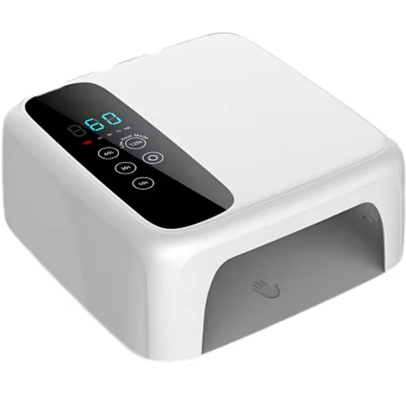 2024 Rechargeable 72W UV LED Nail Lamp Cordless Wireless Nail Gel Lamp Battery Power Supply Available EU UK US Plugs Plastic