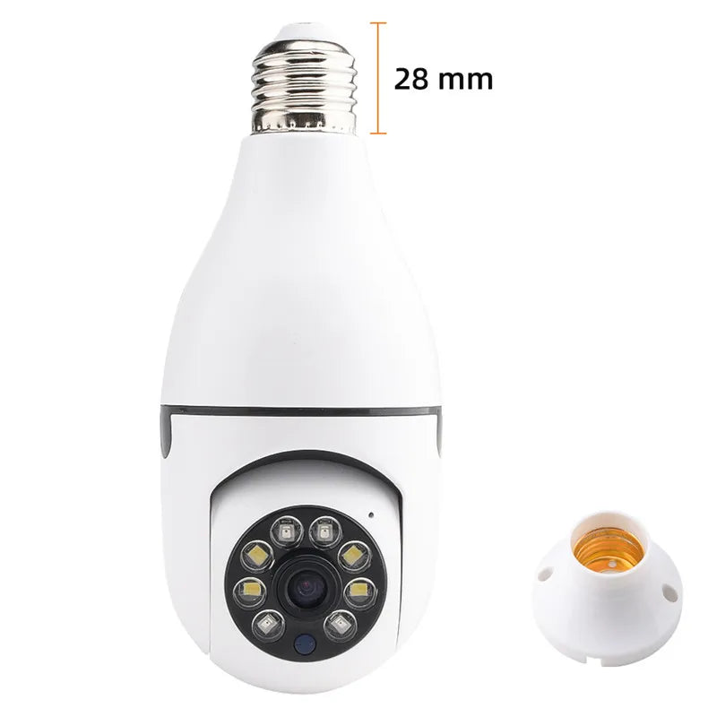 360 Panoramic Wifi HD Night Vision Ip Surveil Mini Surveillance Home Security Wireless Light Bulb PTZ Home Security Cameras