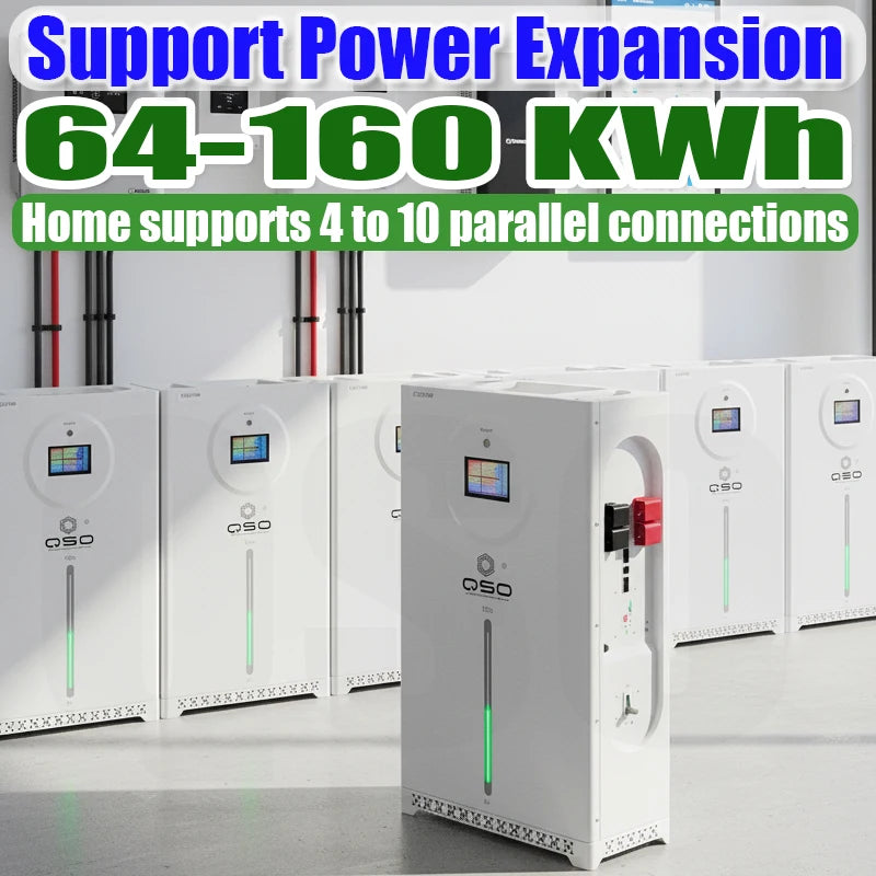 QSO Poland Magazyn Energii 16kwh 4nrgy 16 kwh 51.2V 314Ah 300Ah Lifo4 16Kw 48V Lifepo4 Battery Pack for ESS Solar Energy Systems