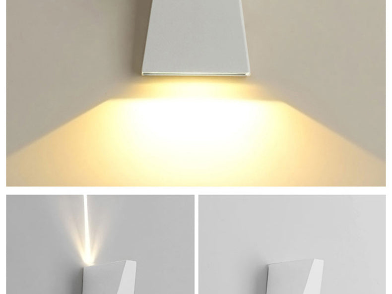 Outdoor LED Wall Lamp 6W 10W IP65 Waterproof Aluminum Wall Lights Porch Garden Fence Indoor Modern Nordic Sconce Lamps AC85-265V