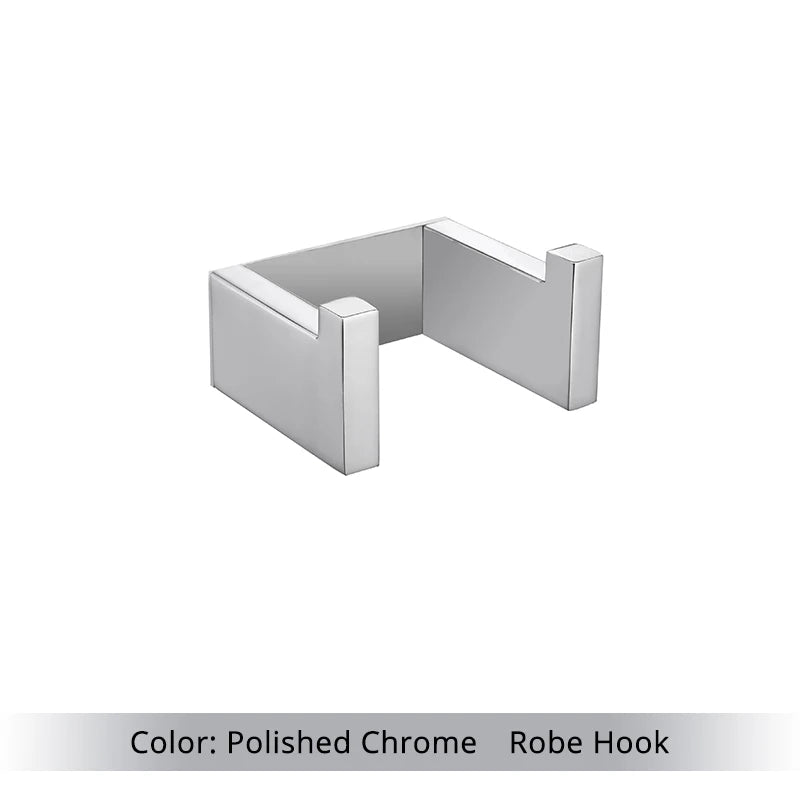 Toilet Paper Holder Towel Hooks Bathroom Accessories Kit Bar Stainless Steel Bedroom Metal Mounting Kitchen Bath Hardware Sets