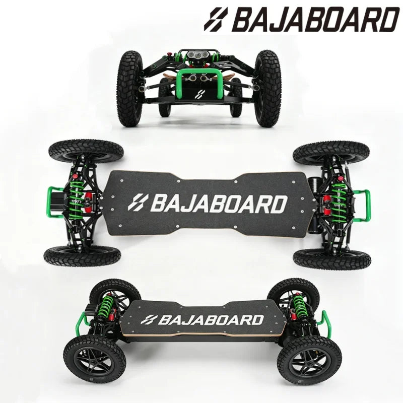 Factory Direct BAJABOARD ATRAX Four-wheel 10" Tires High Speed Waterproof 70km Long Range for extreme Sport Electric Skateboard