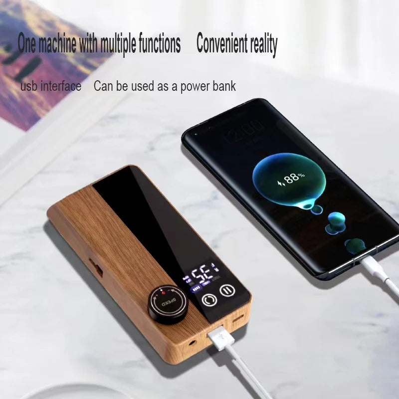 Portable Cordless Rechargeable Nail Drill Professional Strong 35000rpm Customizable Private Label