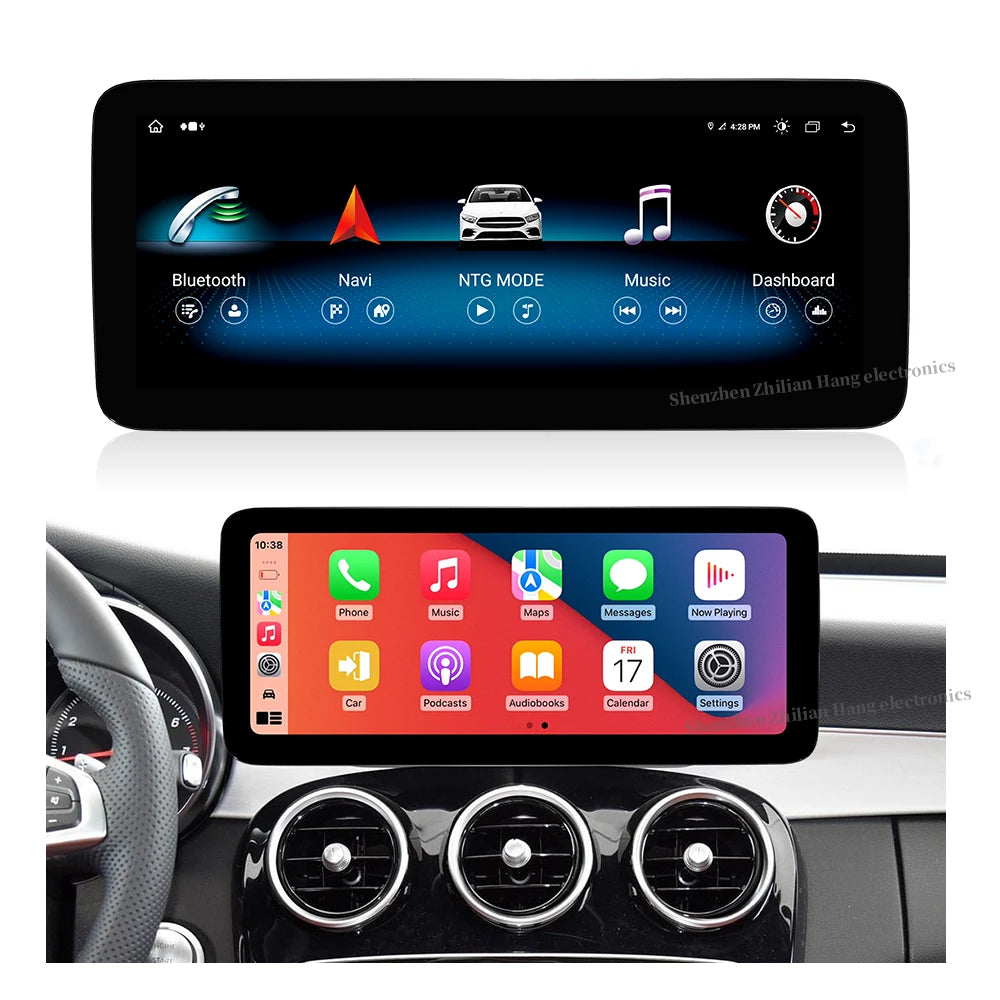 ZLH 12.3" Android 13 Car GPS Radio with Reversing Aid & TPMS for Mercedes-Benz C-Class W204/W205 2015-2018 4G GPS Navigation