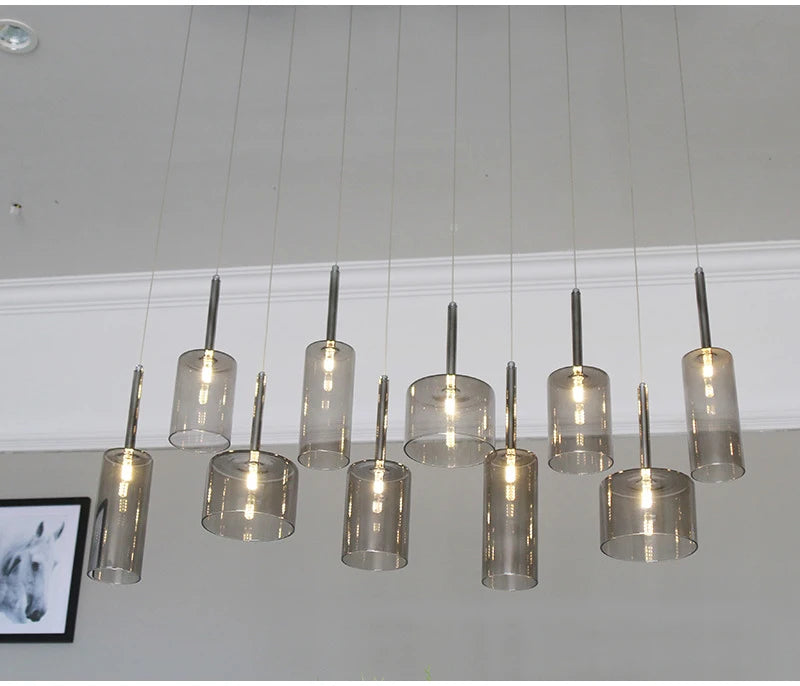 Modern Glass Pendant Lights - Minimalist Hanging Lamps for Dining Room, Bar, Bedroom & Bathroom Ceiling Lighting