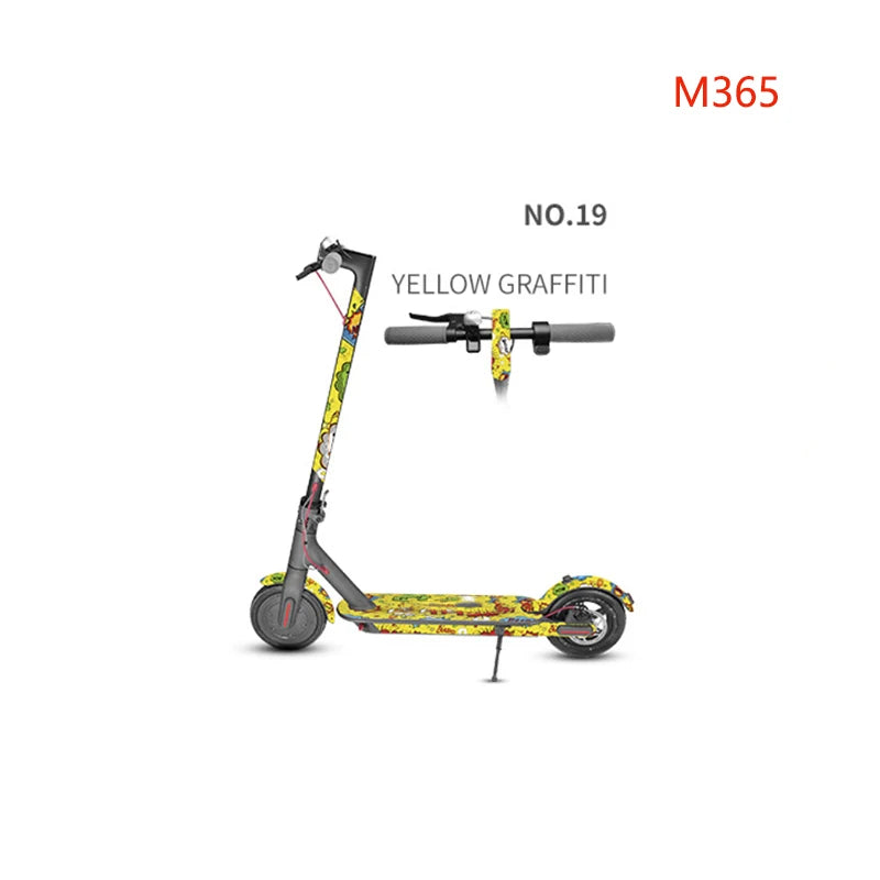 Electric Scooter Full Body PVC Sticker DIY Skateboard Sticker Scooter Pedal Stickers Decal For Xiaomi M365/PRO