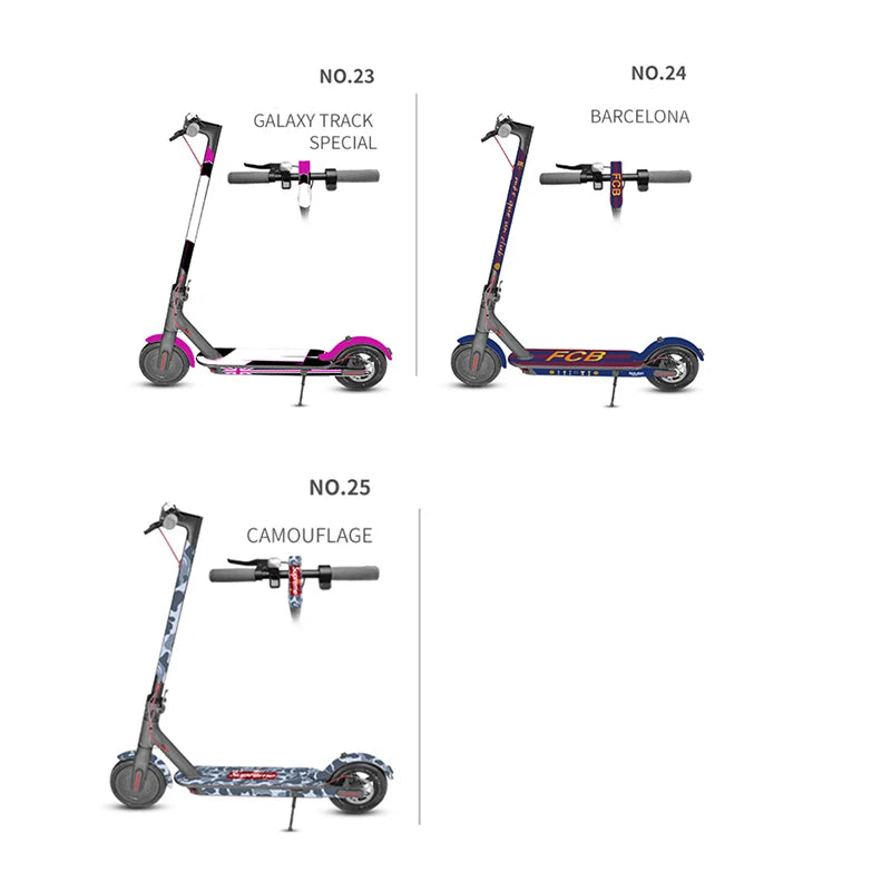 Electric Scooter Full Body PVC Sticker DIY Skateboard Sticker Scooter Pedal Stickers Decal For Xiaomi M365/PRO
