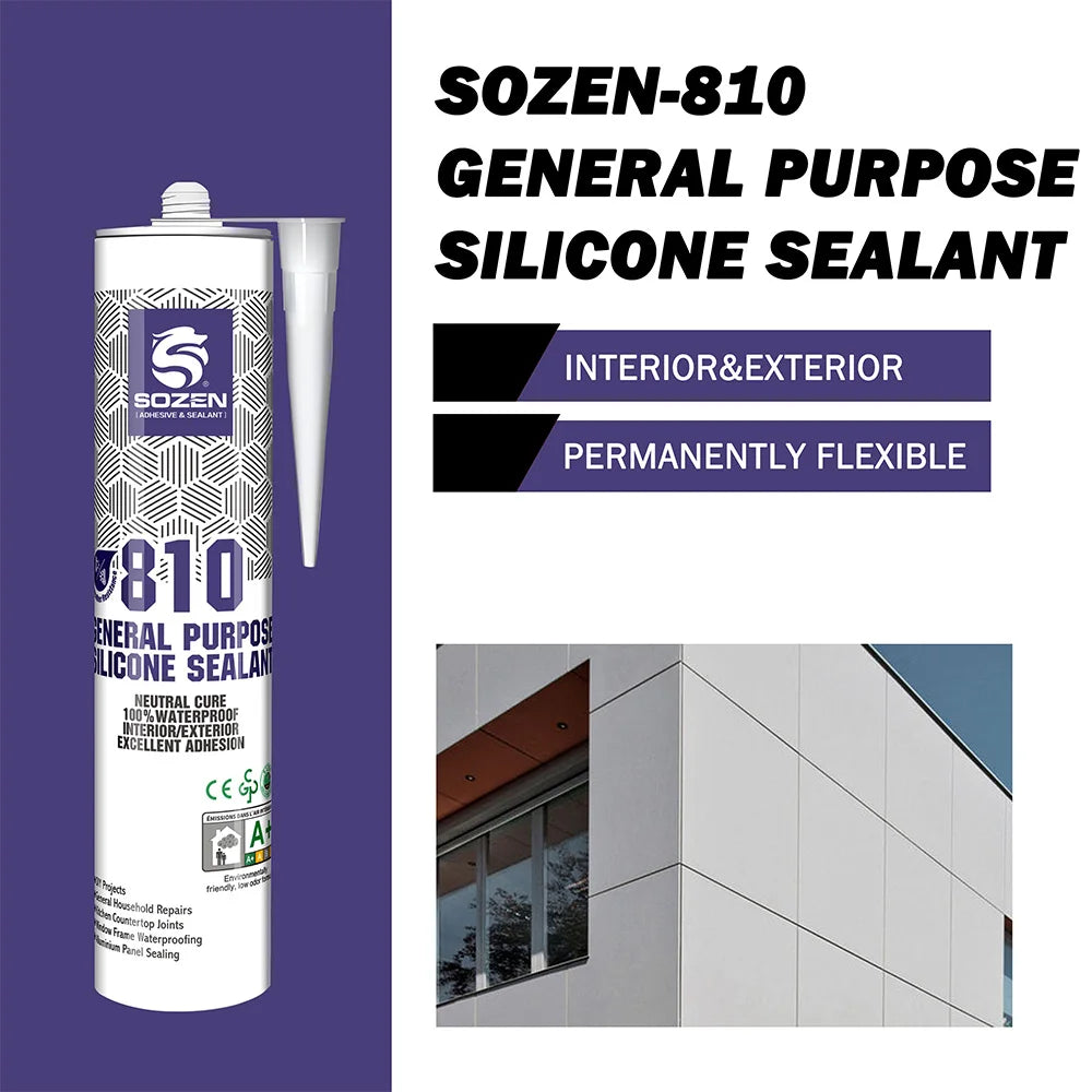 100% Waterproof Neutral Quick Drying Universal GP Silicone Sealant for Construction Indoor & Outdoor PVC Panel
