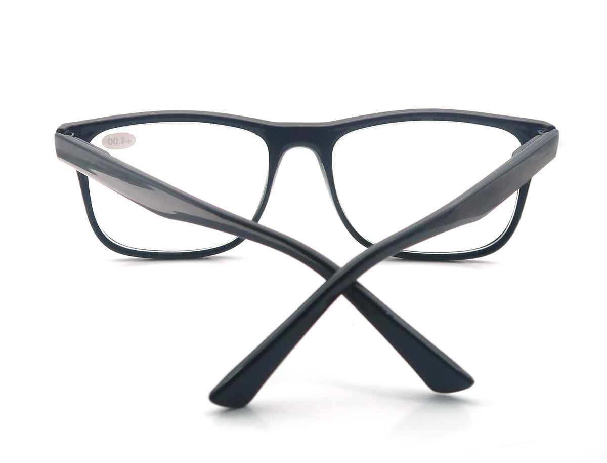 Oversized Reading Glasses Men Big Head Readers Women XL Eyeglasses Wide Square Large Read Glasses With Spring Hinge Clear Vision