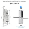 Tediton TTlock Outdoor Sliding Push and Pull Smart Lock Hotel Security Door Lock Smart Locks for Exterior Doors