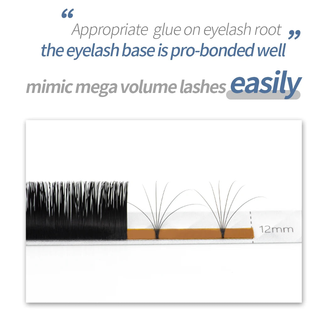 NAGARAKU Easy Fanning Eyelash Extension Autofan Fast Bloom Self Flowering Pre-bonded Volume Makeup Easyfan False Eyelashes