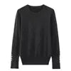 KAR&OT ZA 2024 Autumn New Fashion Temperament All-match Pullover Round Neck Long-sleeved Knitted Sweater 8851170