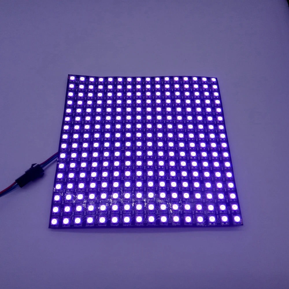 WS2812B LED Digital Flexible Individually Addressable Panel Light WS2812 8*8 16*16 8*32 Pxiels Module Matrix Screen DC5V