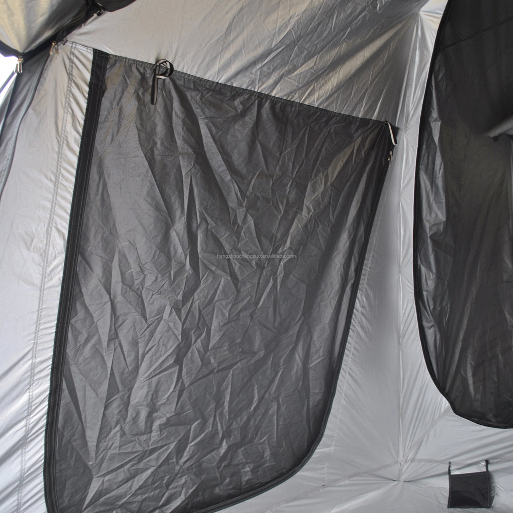 6-Person Size Car Rear Tent with Four Large Window Car Tailgate Tent Back SUV Tent with Large Awning, 6 Person Trunk Tent