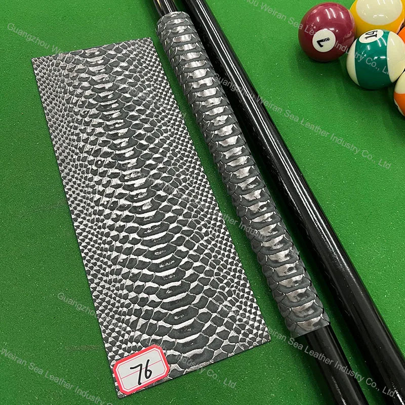 Genuine Cow Skin Pool Billiards Cue Grips Non-Slip Protective Sleeve Wrap with Different Print Pattern Genuine Leather Club Wrap