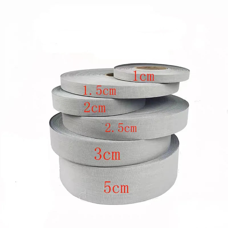 High Visibility Grade Sew On Reflective Fabric Tape Ribbon For Clothing Cap Bag For Visibility Safety Use Material