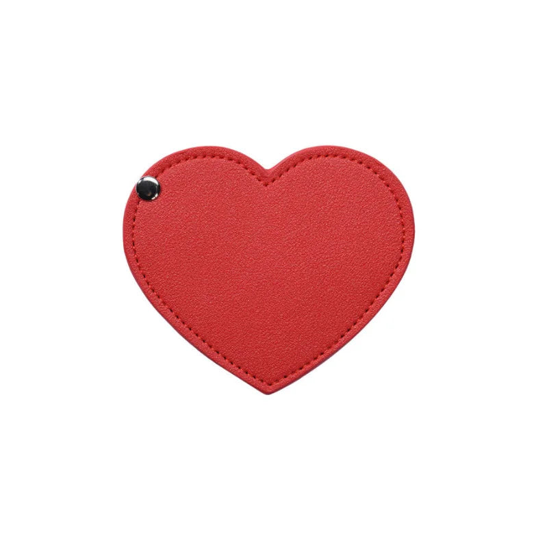 YY Fashionable Heart-Shaped Compact Pocket Mirror for Women & Girls Mini Purse Mirror  Holder