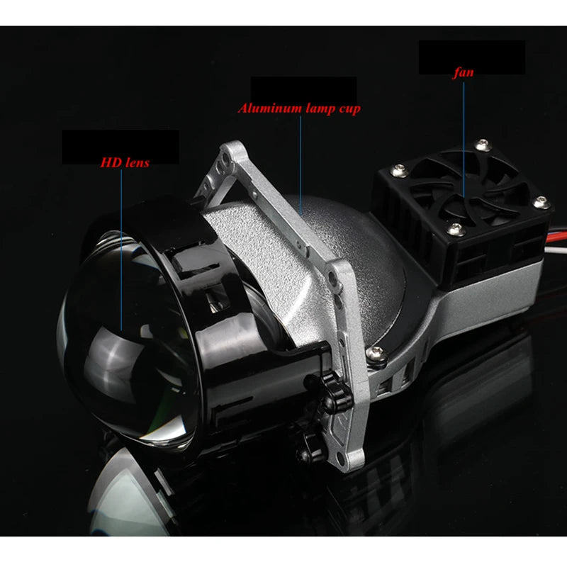 High quality far and near LED bifocal lens laser car headlight upgrade Hai 5 dual lamp cup smart quick start