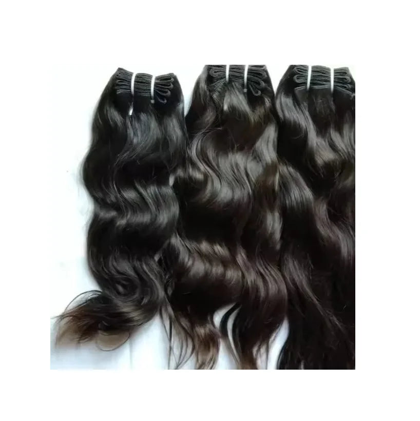 Loose Wave Indian Remy Hair Soft Bundles Pre-Looped Style 1 Extensions Water Wave Deep Wave