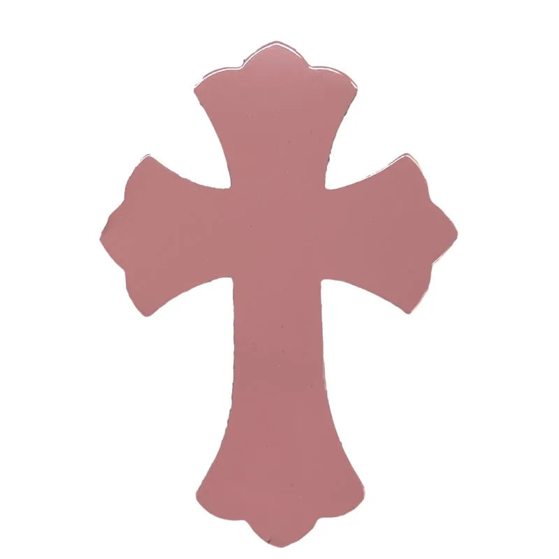 4.5*6.5cm Sheepskin Leather Patch With Cross Shaped Leather Label Genuine Leather DIY With Multiple Colors-106-182