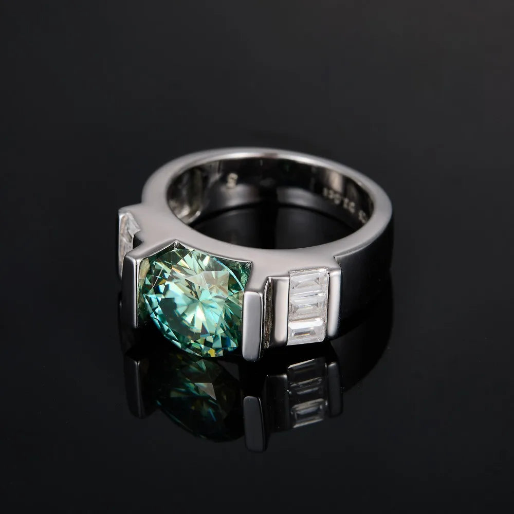 Luxury Premium S925 Sterling Silver Men's Ring Wedding Proposal Luxury Jewelry Simple Rings for Girls