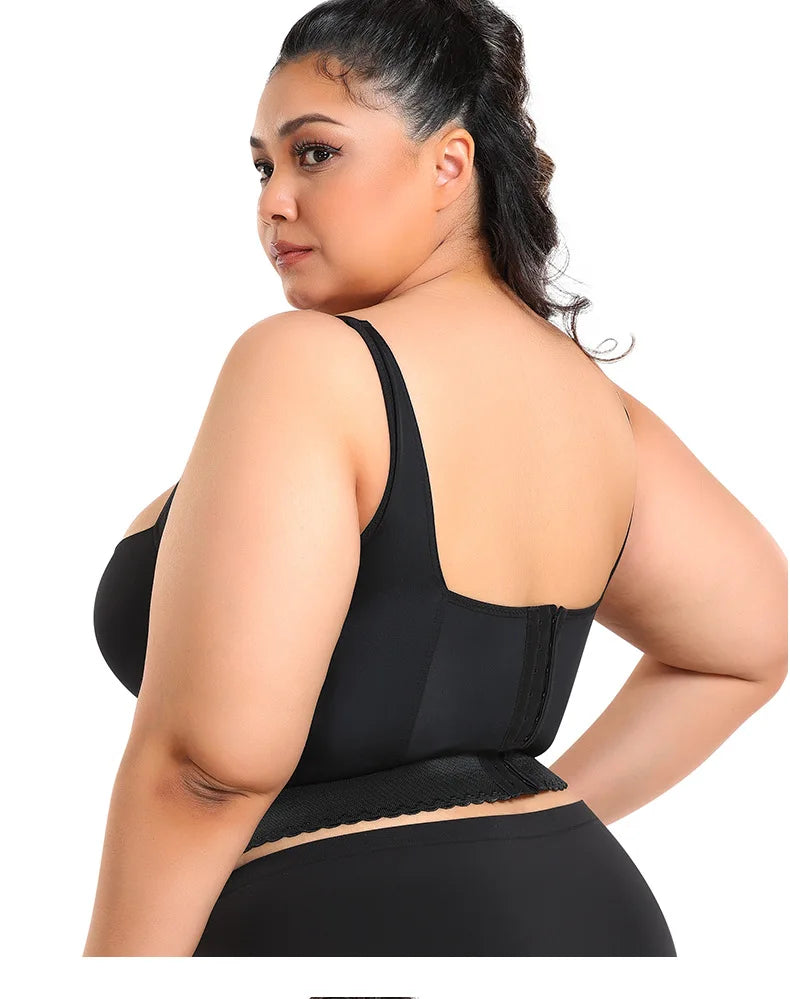Wholesale Support Bra for Plus Size Adjustable Shoulder Straps Sexy Women Underwear Breathable Big Cup Push up Shapewear