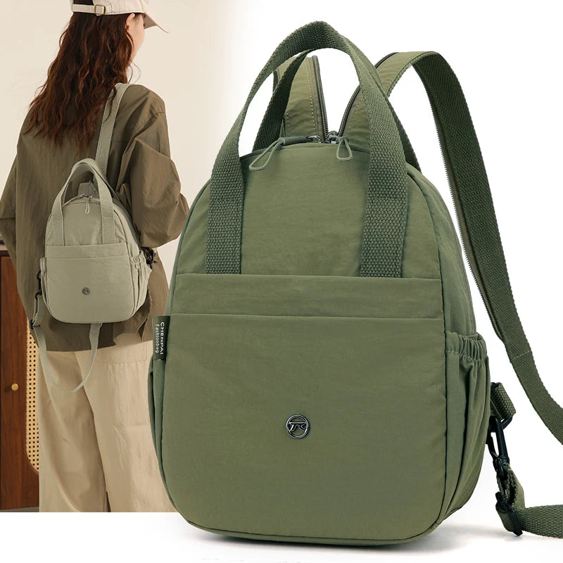 Multifunctional PU Material Backpack Fashionable  Easy Matching for Work & Outings Nut Bag