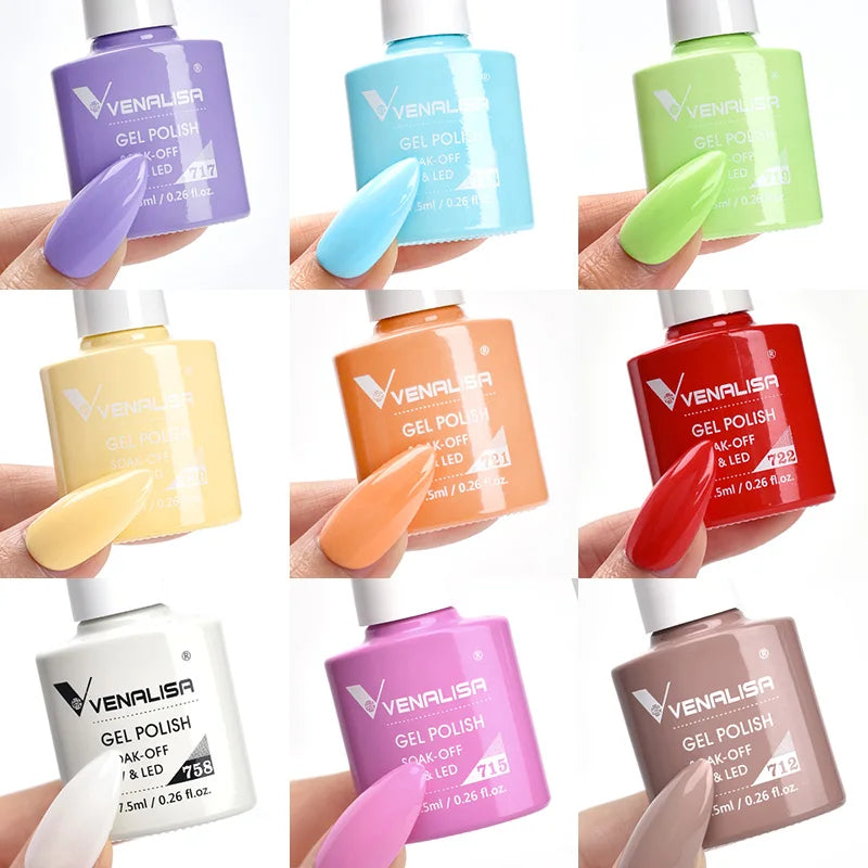 Venalisa Nail Gel Polish Fall Nail TPO FREE Long Wear Semi Permanent Soak Off UV LED Gel Nail Polish Gel Lacquer