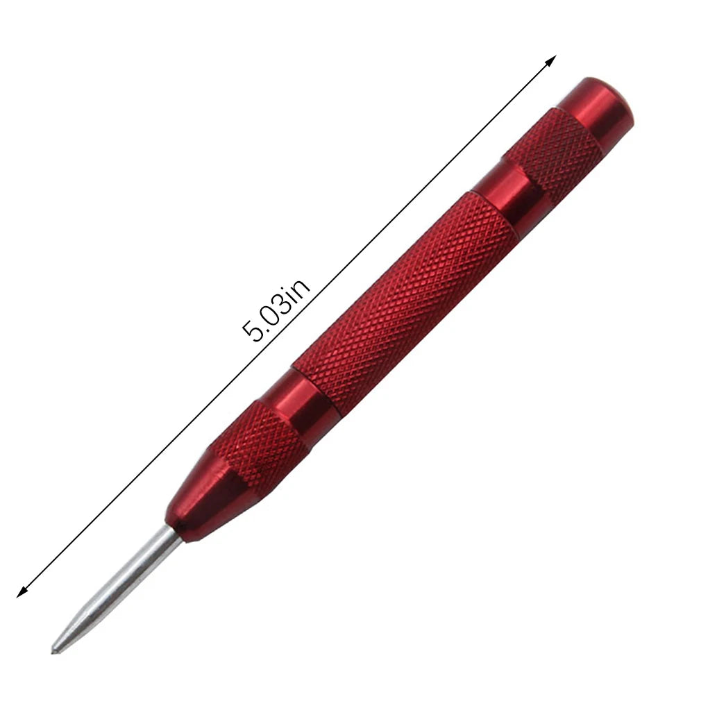 5 inch Automatic Center Punch Spring Loaded Marking Starting Holes Tool Wood Press Dent Marker Woodwork Tool Hole Drill Bits New