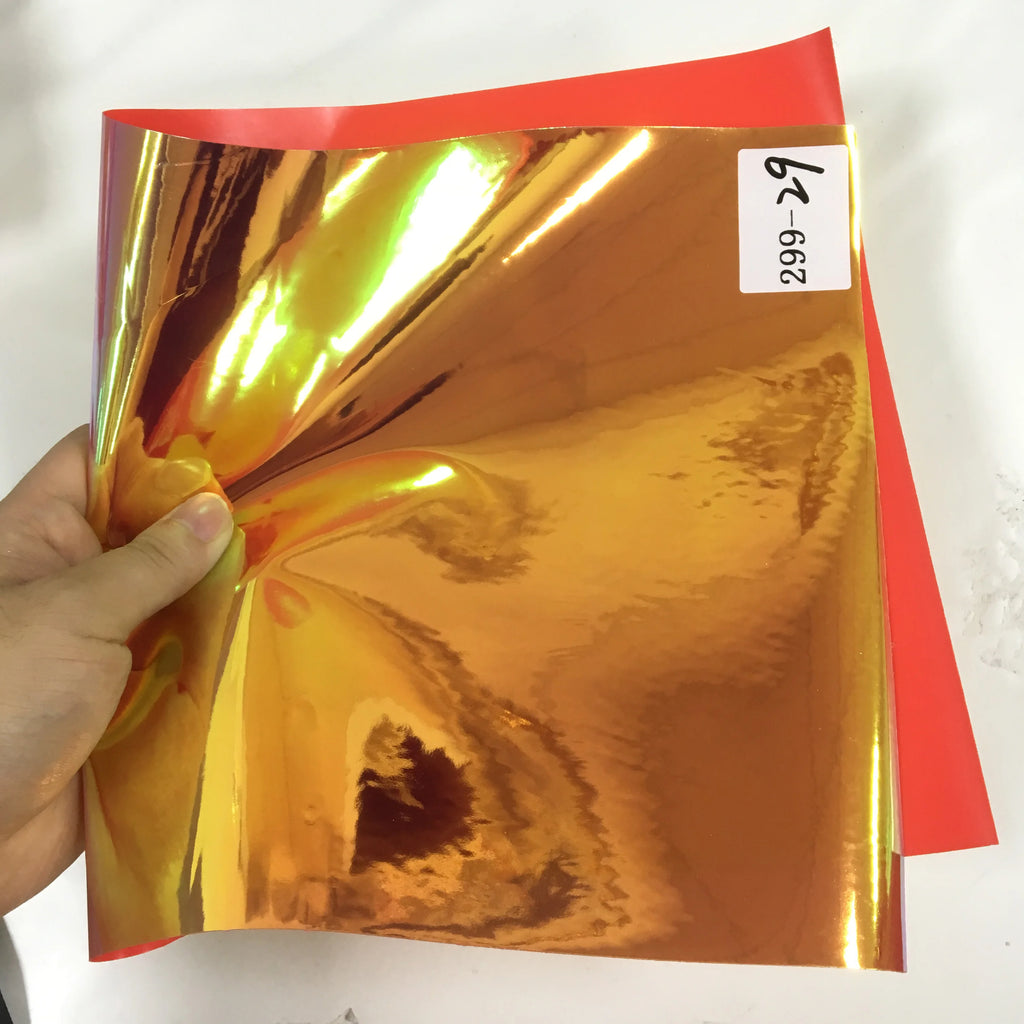 Non-Transparent PVC Holographic SOLID Color Changing Plastic Opaque Film for Handbag/Craft Making