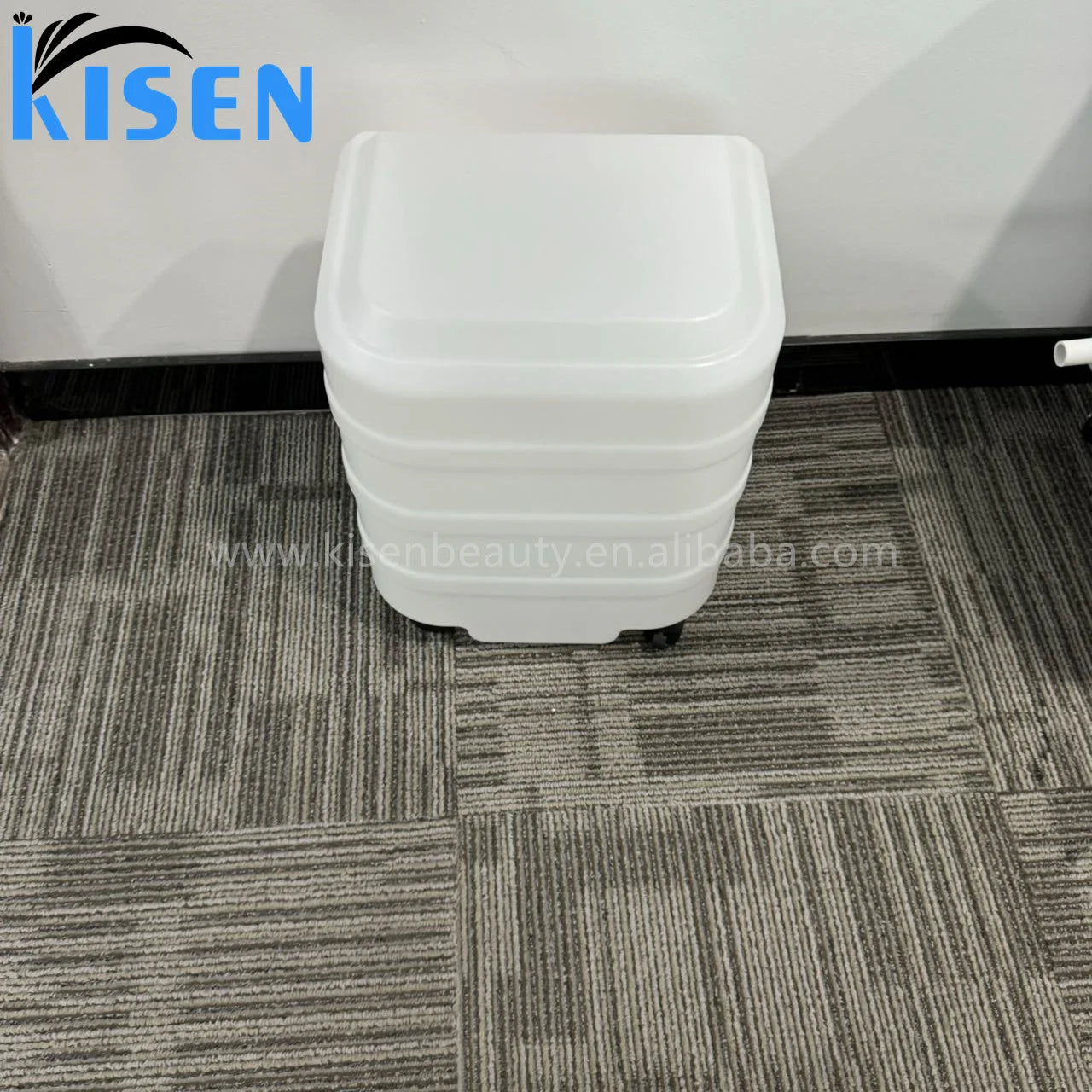 Kisen 2024 New Arrival High Quality Cheap and Hot Sale Barbershop Salon Furniture Hair Washing Sink Shampoo Basin with Tanks