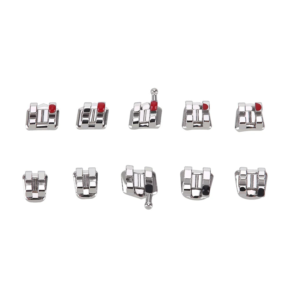 1pack AZDENT Dental Orthodontic Brackets  Mini / Standard Roth / MBT / Edgewise 022/018 Slot Hook 3/345