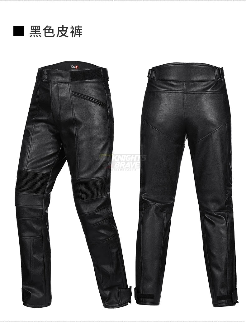 GHOST RACING Winter Motorcycle Jacket Leather Chaqueta Moto Men Waterproof Moto Suit Motorbike Riding Jacket Motocross Jacket