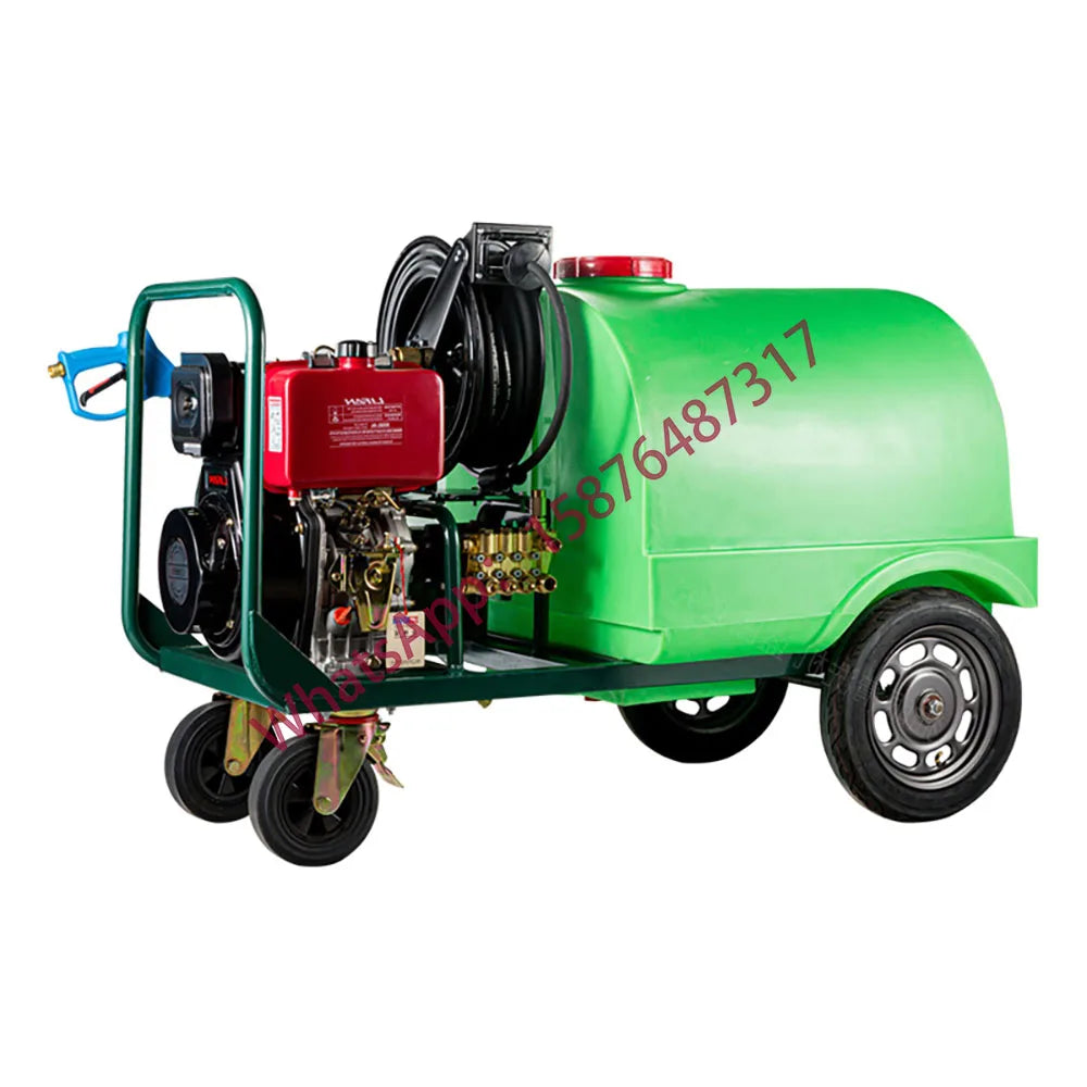 160L Electric Start Diesel Gasoline High Pressure Washer, Suitable for Roof Floor