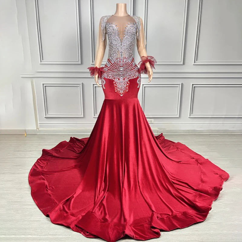 Novance Y4043 Fashion Apparel Luxury Rhinestones Evening Dresses for Wedding Summer Dresses 2024 for Party