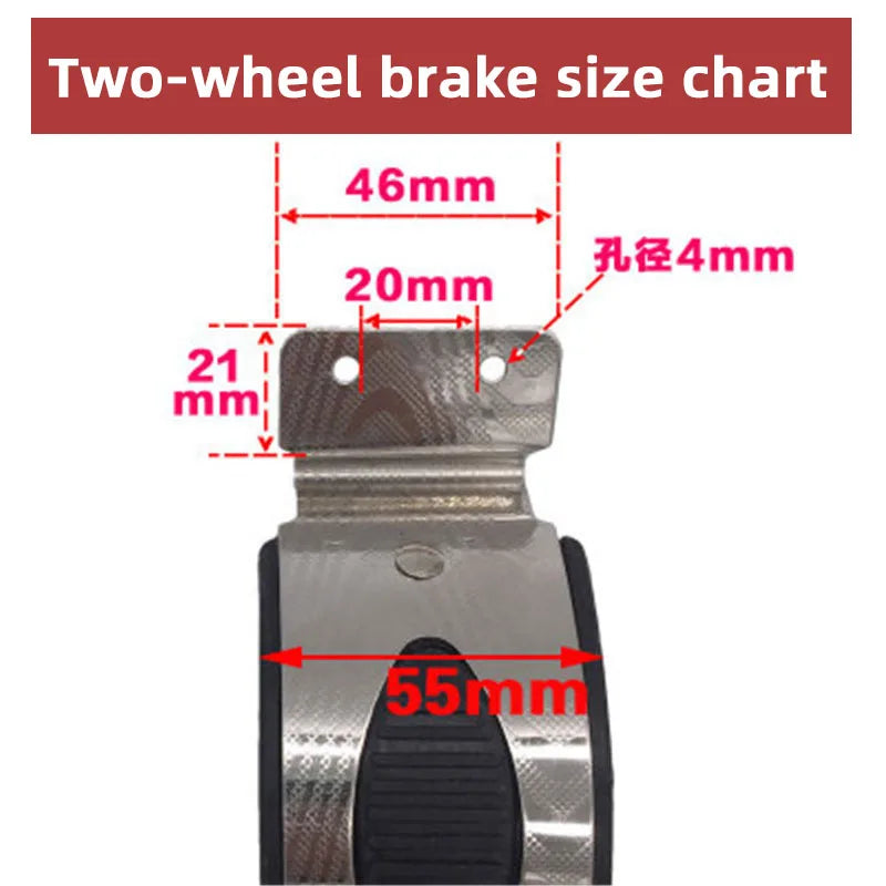 Scooter Accessories Brake Pads Children Tricycle Quad Wheel Scooter Rear Wheel Brake Pads Scooter Back Wheel Brake Scooter Brake
