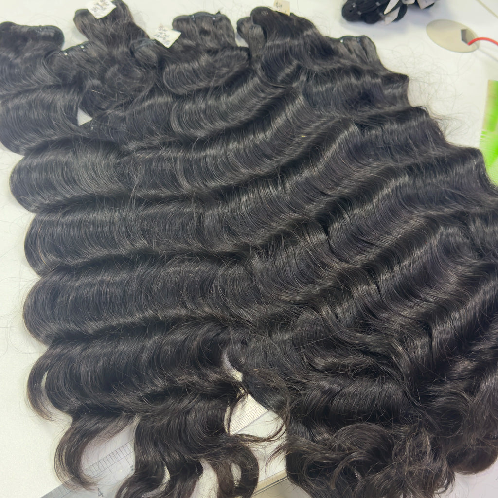 10-24 Inch  Wholesale Body Wave Hair Bundles Raw Vietnamese Hair Double Drawn Raw Bundles Human Hair Vendor