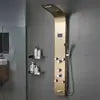 Modern OEM ODM DIY Customized Wall Mounted Bathroom Shower Faucet Mixer Tap Stainless Steel SPA Back Jet Massage Shower Panel