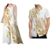 Low Price Custom Plus Size Polynesian Clothing Casual Sets of Couples Samoan Tribal Print Men Shirt Women Loose Rompers 2pc Sets
