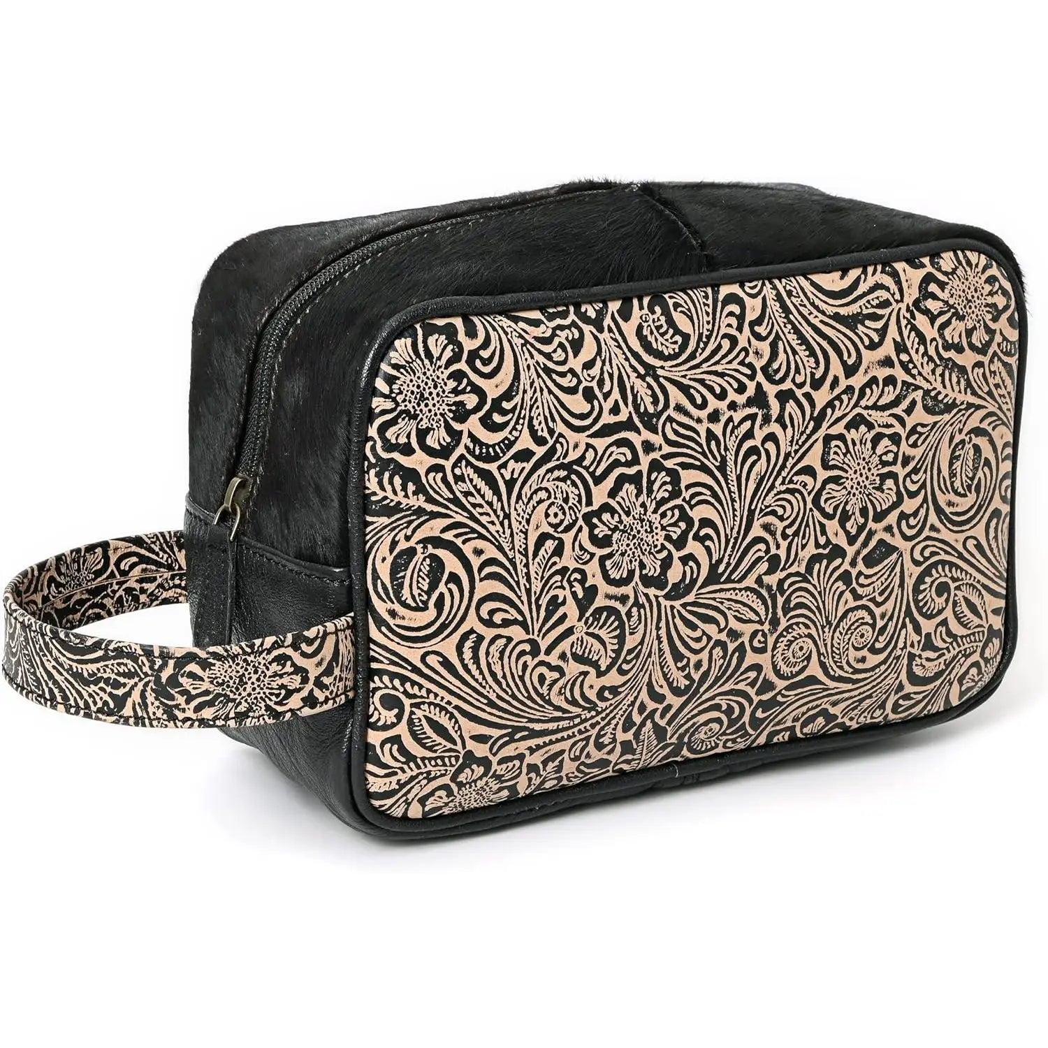 Men's Waterproof Travel Dopp Kit Shaving Toiletry Bag Black Water Resistant Grooming Organizer