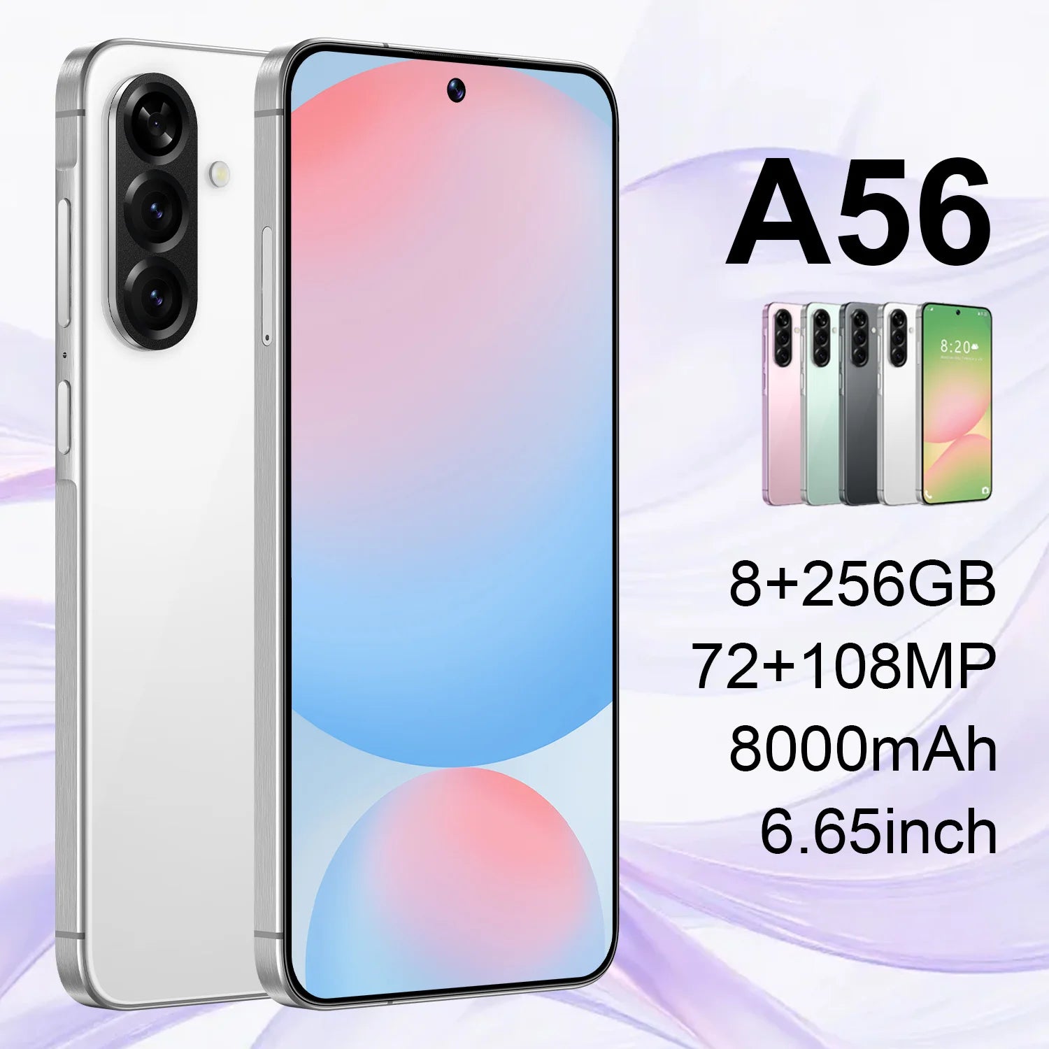 Original Phones A56 Smartphones for A56 8+256GB 5G Dual SIM Cellphone Mobile Phone