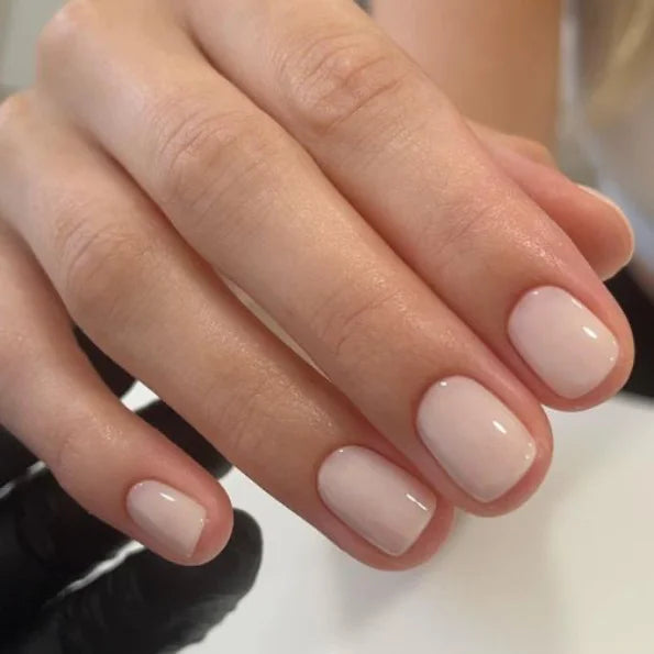 Wholesale 24 Pcs Short Round Nail Tips in Solid Color Simple Press on Nails Artificial Fingernails Candy False Nails 3100