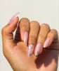 30 Pcs French Minimalist High-end Feel Coated Short Almond Shape Acrylic Press on Nails Customize Dropshipping False Nails GD11