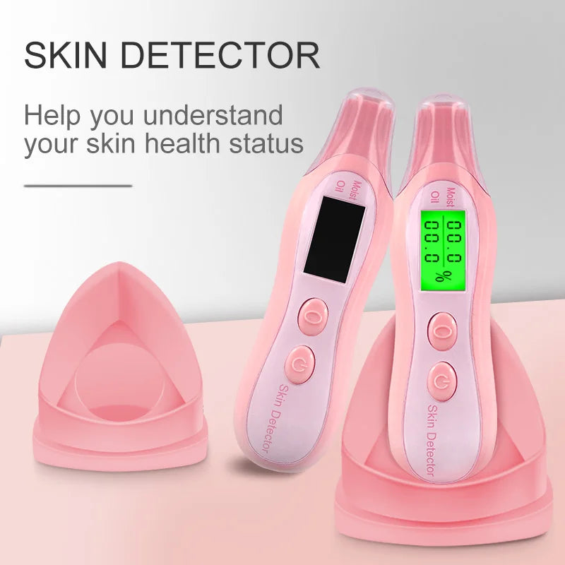 Professional Digital Skin Analyzer Machine with LCD Display Monitoring Meter Home Use Water and Oil Tester Sensor