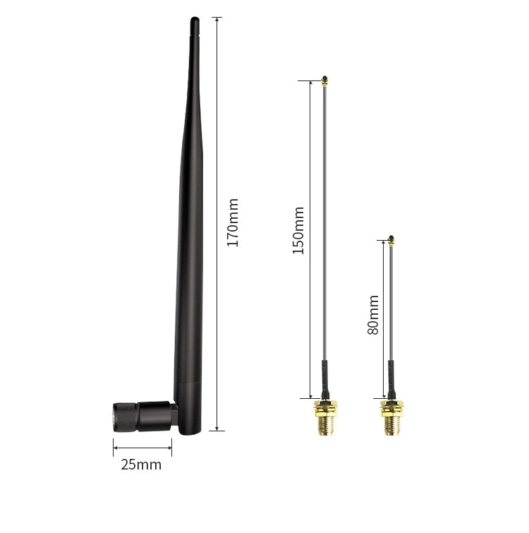 External Wifi Antenna 2.4 GHz 5.8 GHz Dual Band 5 GHz for Wireless Router 2.4g Antena with Adapter Cable IPX Pigtail