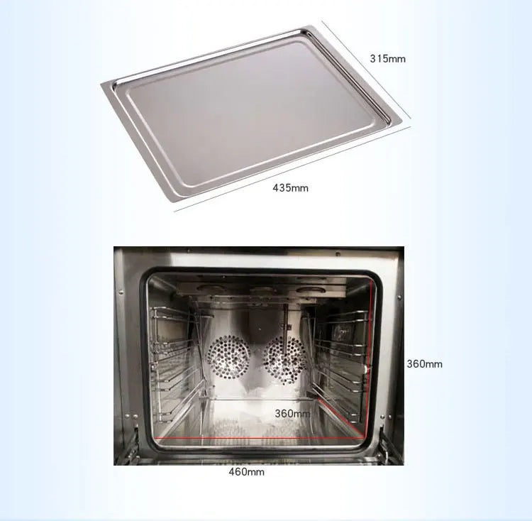 EB-4A full perspective hot air circulation electric oven Commercial spray Large baking box use for making bread cake pizza 220V