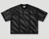 Crew Neck Mesh Jersey T-shirt Outdoor Oversize 240gsm T-Shirts Street Style Soccer Mesh Blank Printing Customized