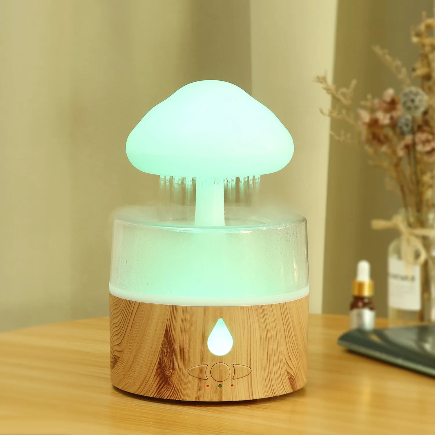 Factory Direct 7 Color LED Light Ultrasonic Air Diffuser Essential Oil Mist Maker Fogger Rain Cloud Humidifier for Car Outdoor