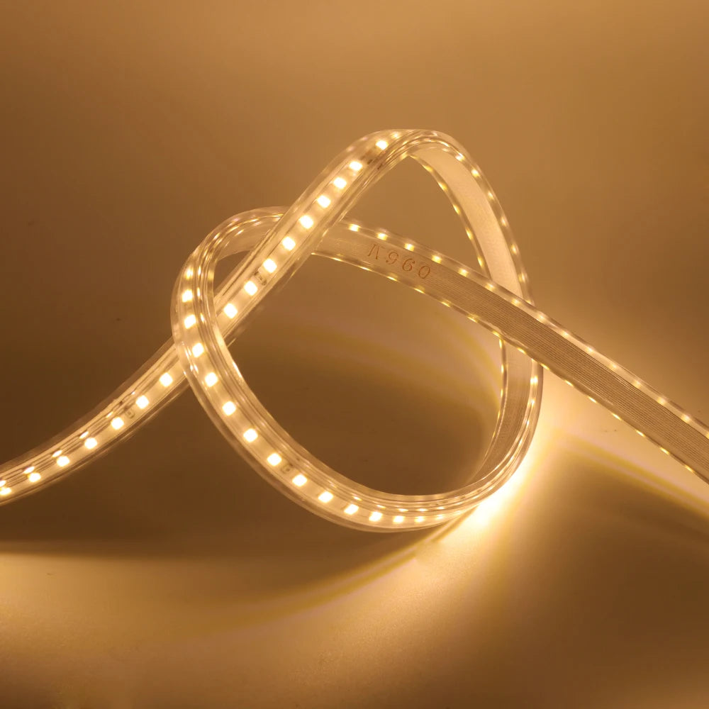 1-100M LED Tape AC220V LED 60-276LEDS With EU SMD 2835 5050 High Safety Brightness Flexible Strip Outdoor Waterproof Strip Light